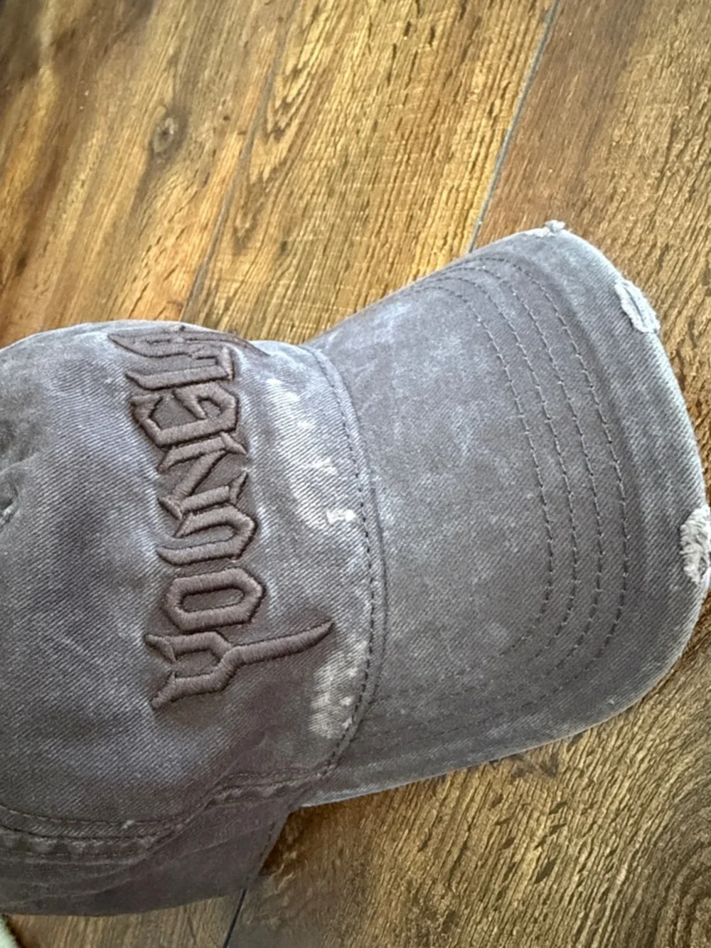 Youngla Distressed Dad Hat - Picture 4 of 4